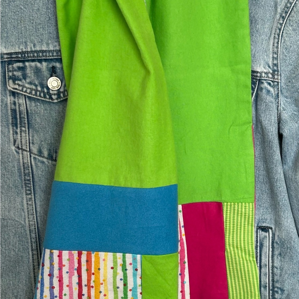 Handmade Pride Flannel scarf rainbow LBGT